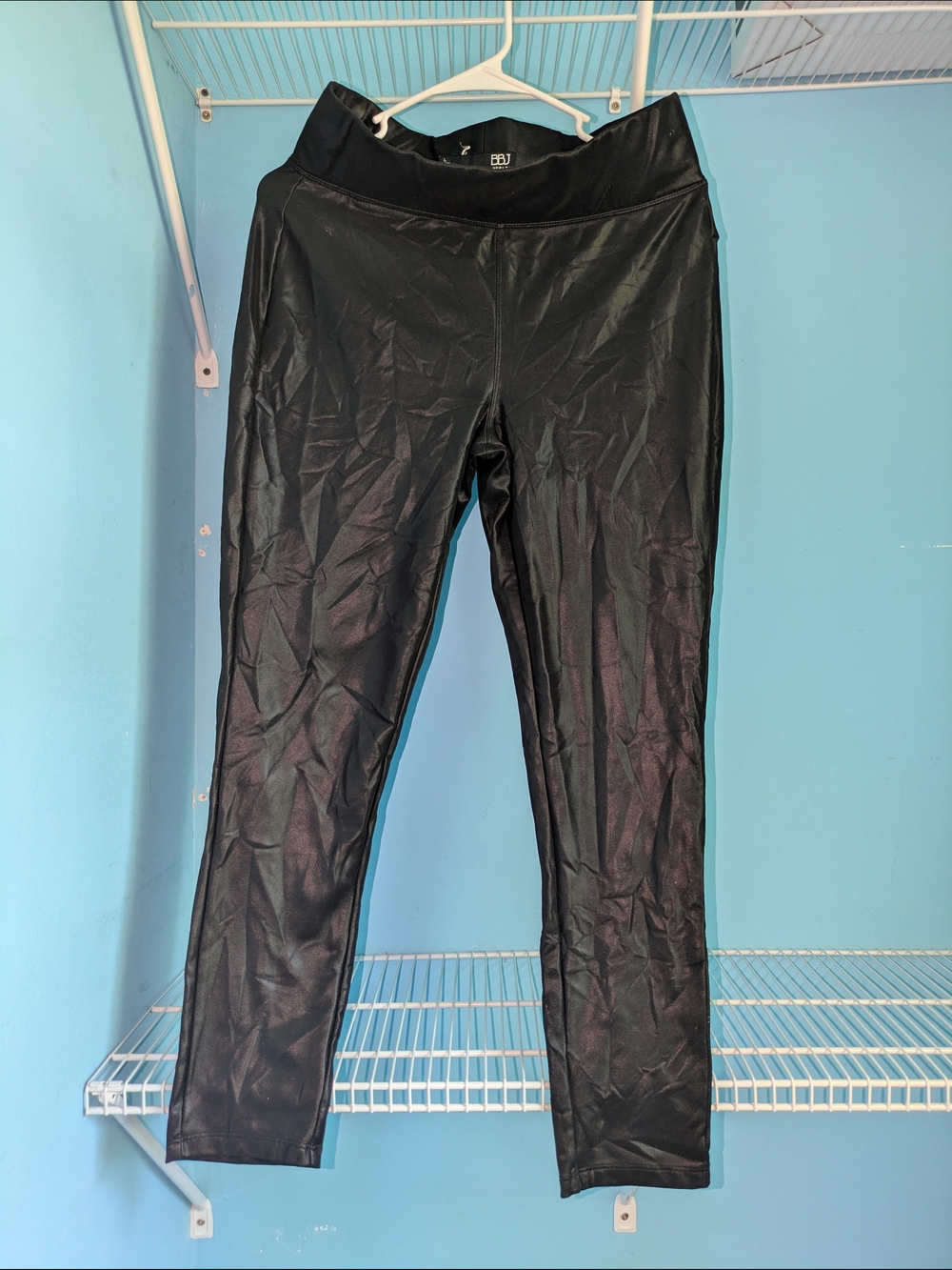 BBJ Black Faux Leather Women’s Jeans